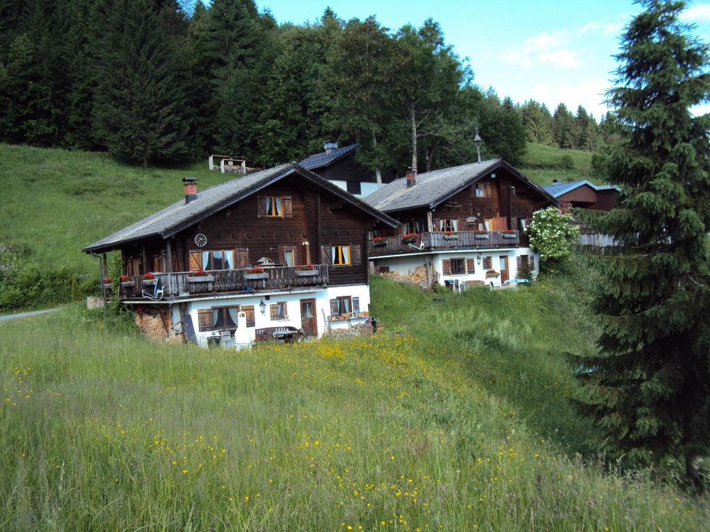 Ferienwohnungen Im Blockhaus Metzler Schwarzenberg im Bregenzerwald Exteriör bild