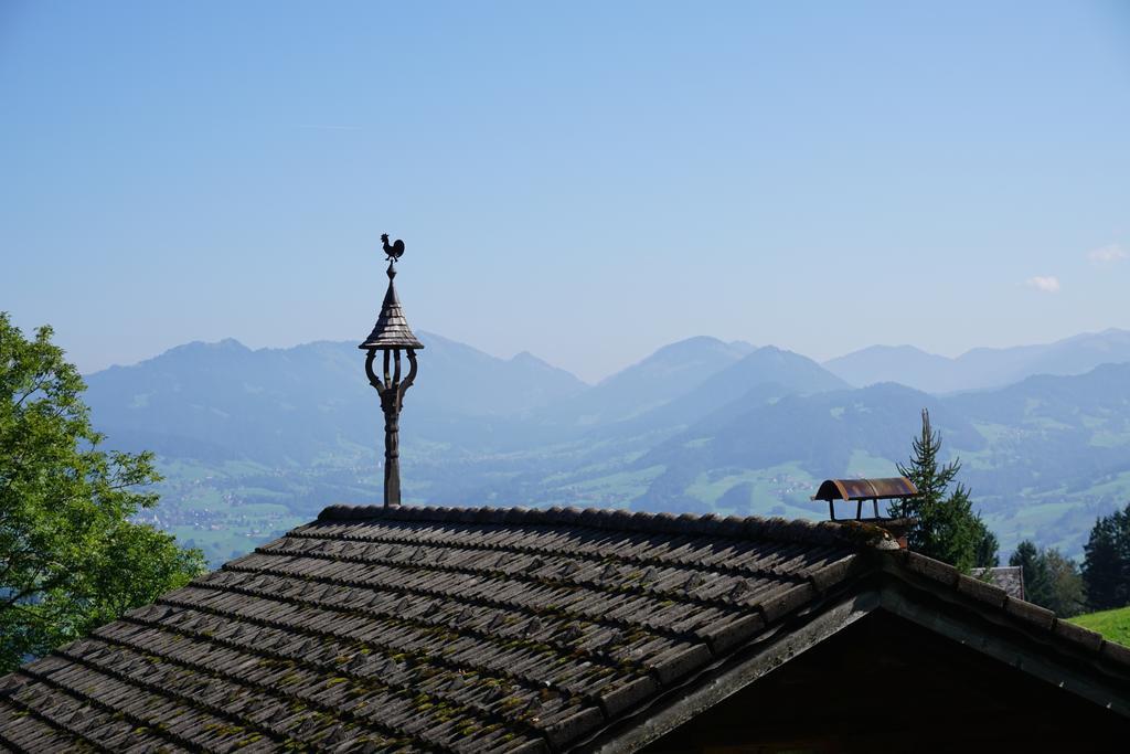 Ferienwohnungen Im Blockhaus Metzler Schwarzenberg im Bregenzerwald Exteriör bild